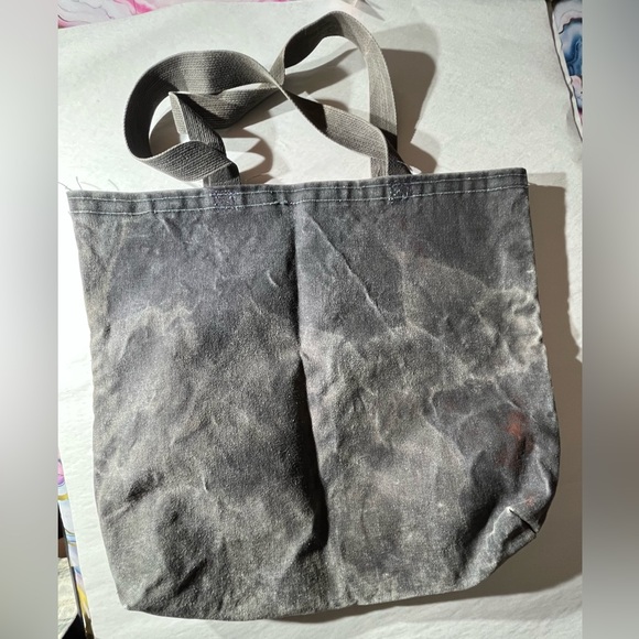 I Love NY gray red Tote distressed diy travel boho grunge Bag - Picture 6 of 15